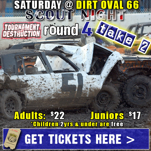 Double-Dose of Destruction @ Dirt Oval 66!
