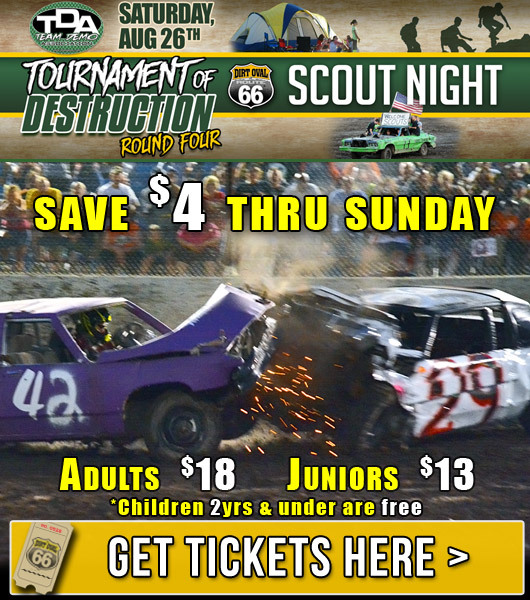 Tournament of Destruction Round 4: Next Saturday, August 26th